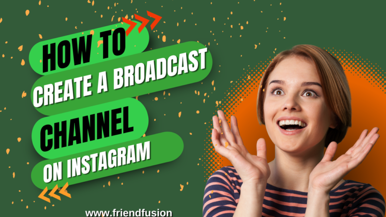 How to create a broadcast channel on instagram?