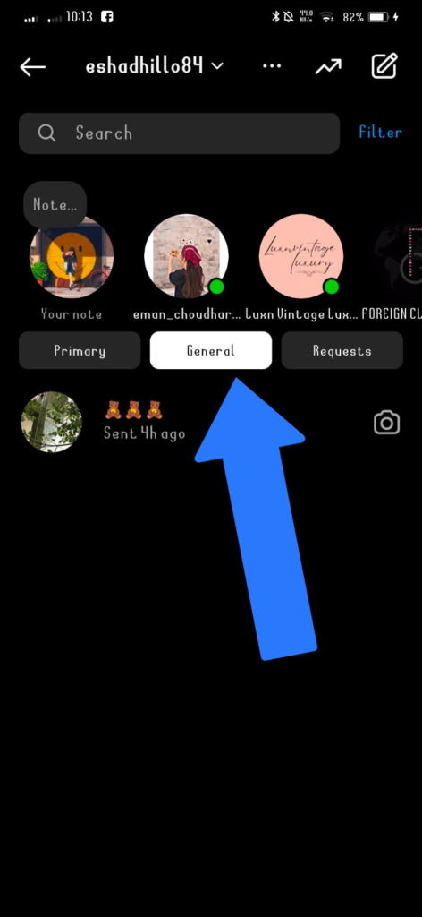 How to hide messages on instagram?