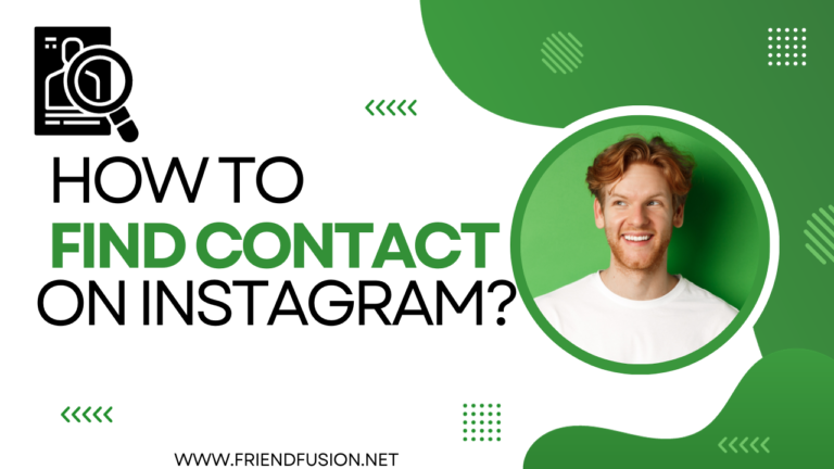 how to find contact on instagram?