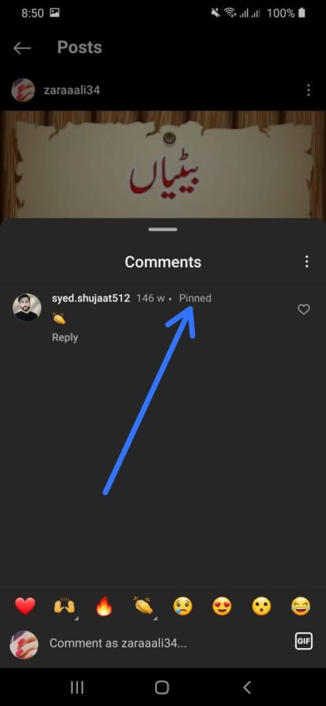 How to unpin a comment on an Instagram post?